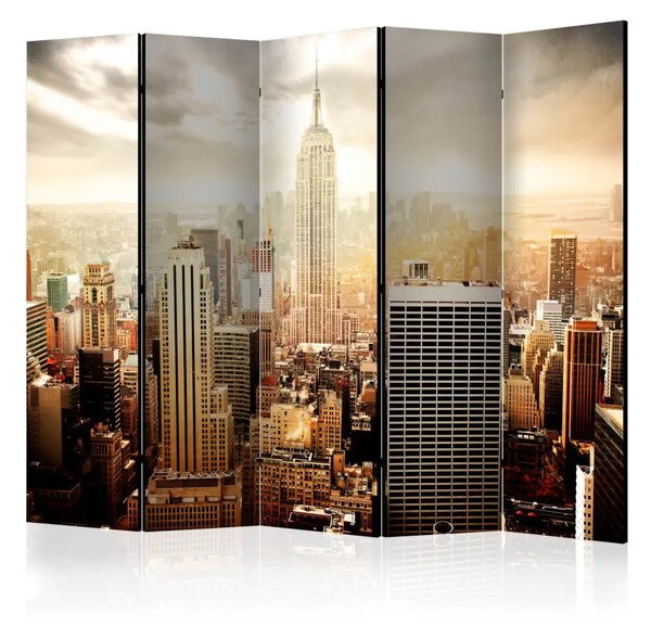 Paravento separè Sfiorato dal Vento II - architettura di New York sotto il sole
