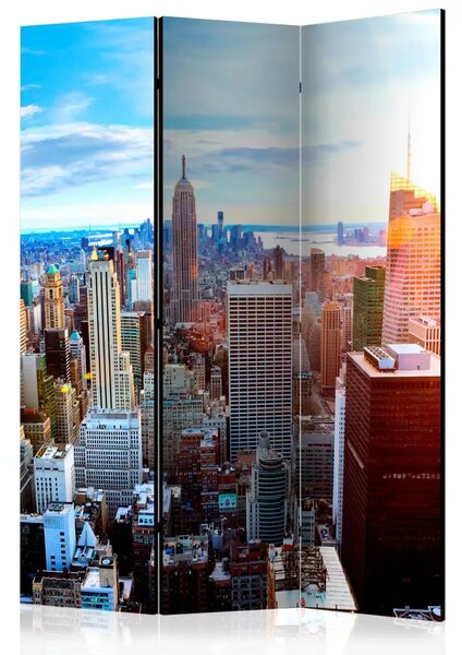 Paravento Alba su Manhattan - Panorama dei grattacieli a New York