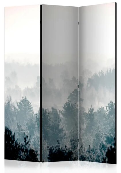 Paravento design Bosco Invernale - Foresta invernale con cielo chiaro