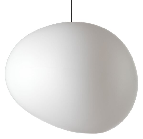 Lampada a sospensione Foscarini, Gregg media, dimmerabile, Bianco, Soggiorno, Vetro, Design