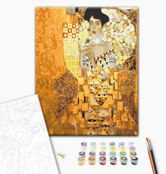 Quadro da dipingere con i numeri Adela d'oro