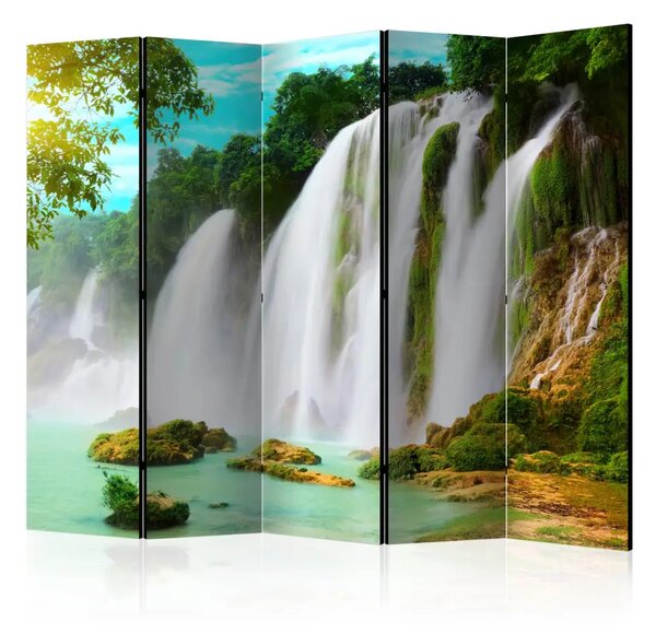 Paravento Detian - cascata Cina II - paesaggio naturale selvaggio
