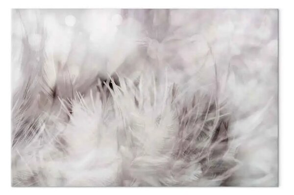 Quadro su tela Piume che ondeggiano nel vento - Paesaggio nei colori beige
