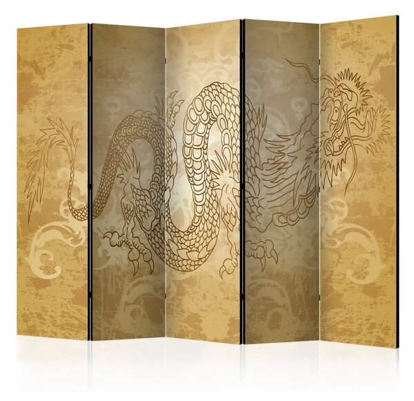 Paravento Drago II - composizione giapponese con ornamenti orientali