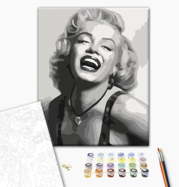 Quadro con numeri Marilyn che ride