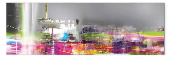 Quadro su tela Sogno strano - astratta moderna combinazione colori