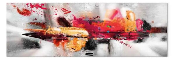 Quadro su tela Installazione colorata stretto