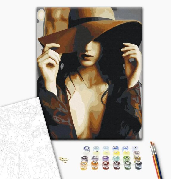 Quadro da dipingere Cappello marrone