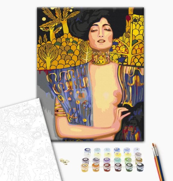 Quadro da dipingere con i numeri Gustav Klimt: Giuditta con la testa di Oloferne