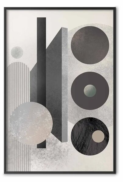 Poster: Ordine geometrico - composizione astratta di forme geometriche