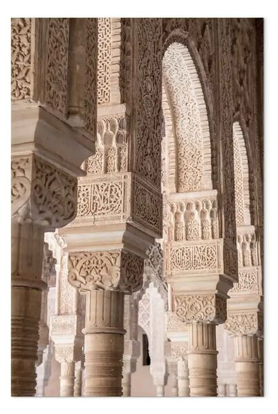 Quadro contemporaneo Colonne in pizzo verticale - architettura urbana in Marocco