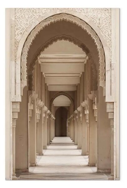 Quadro su tela Archi orientali verticale - architettura colonnata araba