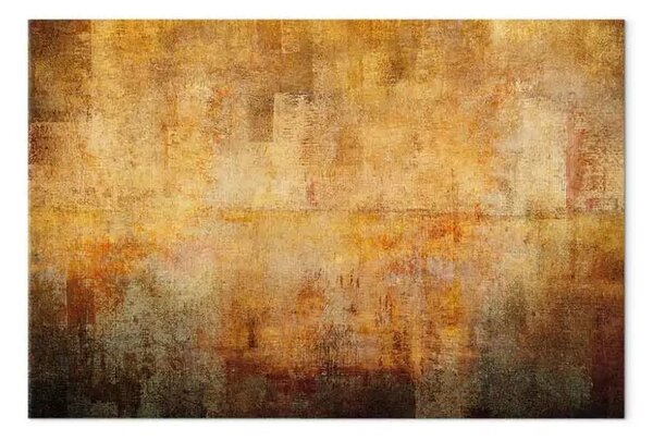 Quadro moderno Forza di pensiero largo - astratta texture arancione