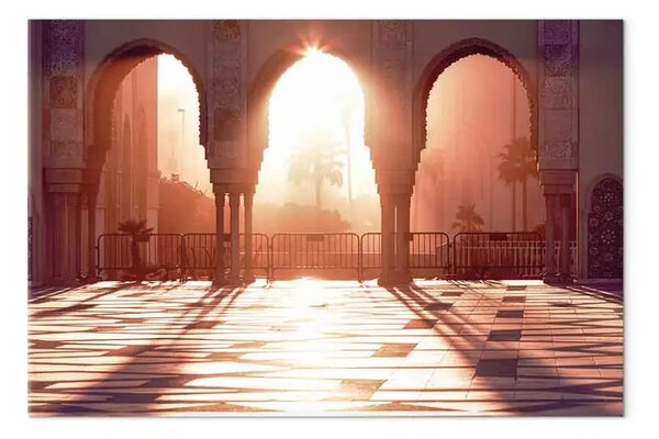 Quadro su tela Sole del mattino largo - architettura estiva della città