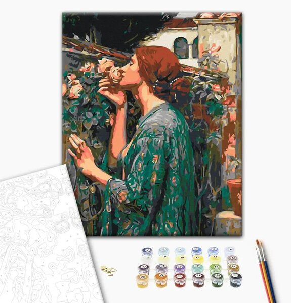 Quadro con numeri John William Waterhouse: L'anima di una rosa