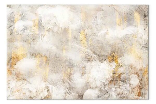 Quadro contemporaneo Poesia della danza largo - texture astratta di fiori