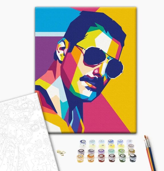 Quadro da dipingere Freddie colorato