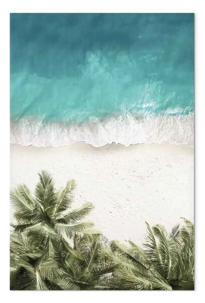 Quadro su tela Espansione turchese - paesaggio tropicale spiaggia