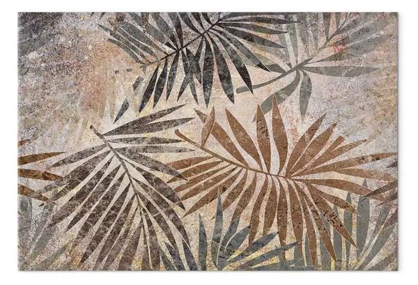 Quadro moderno Danza della natura largo - Paesaggio rustico di verde