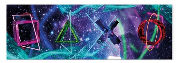Quadro su tela Riempire lo spazio stretto - forme astratte