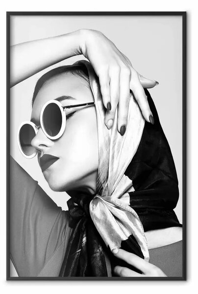 Poster: Signora elegante - ritratto in bianco e nero