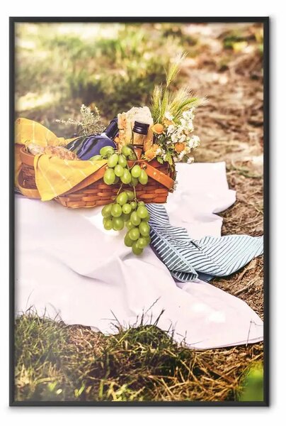 Poster: Picnic - frutti verdi in cesto di vimini