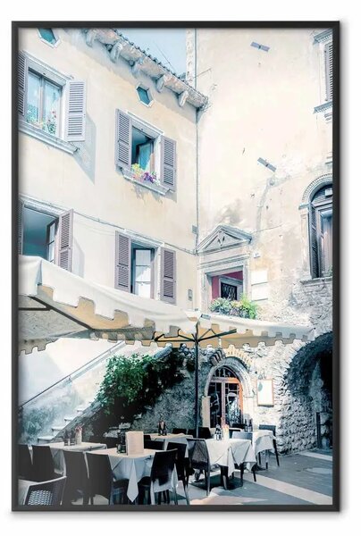 Poster: Ristorante italiano - affascinante architettura di una maestosa città
