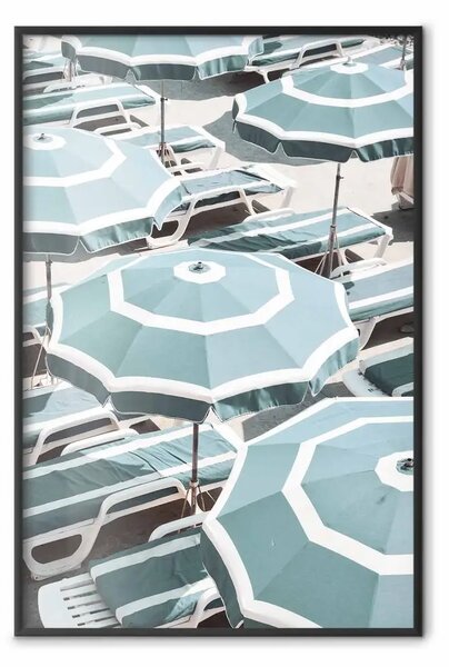 Poster: Ombrelloni turchesi