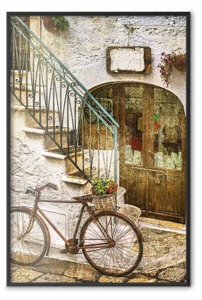 Poster: Vecchia stradina - bicicletta e architettura italiana