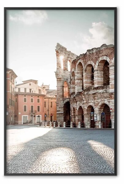 Poster: Rovine del Colosseo - paesaggio soleggiato dell'architettura italiana