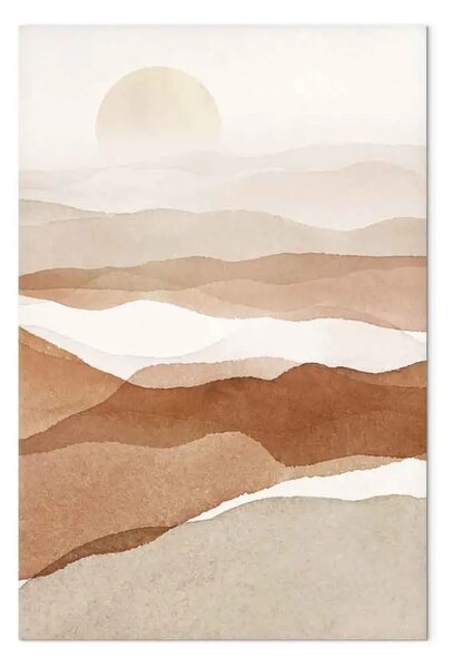 Quadro contemporaneo Paesaggio astratto in stile Boho del deserto