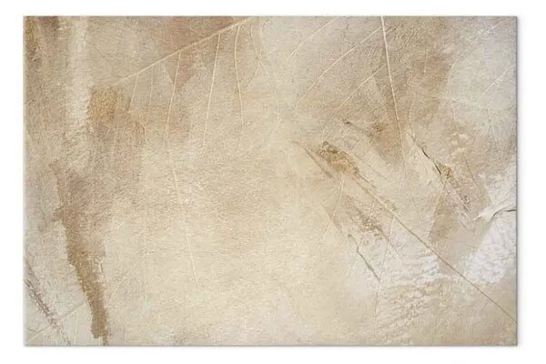 Quadro su tela Foglie da vicino - Astrazione con una pianta in stile Boho