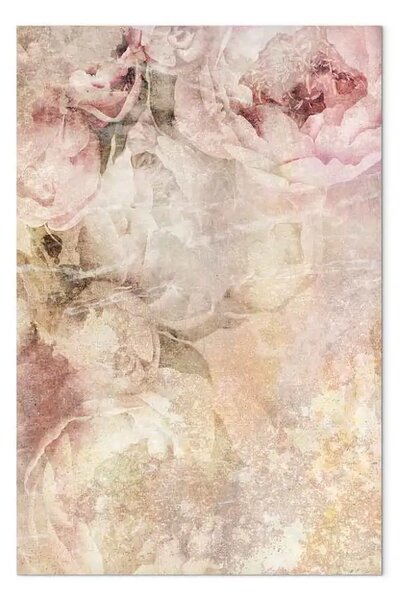 Quadro moderno Peonie d'estate - una composizione floreale rustica
