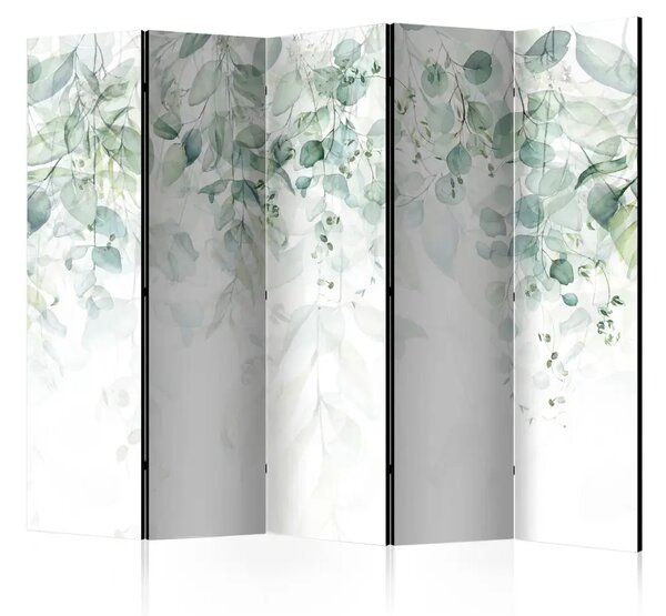 Paravento design Tocco di natura - variante 1 II - foglie delicate