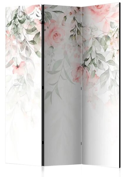 Paravento Cascata di rose - variante 1 - fiori tra le piante
