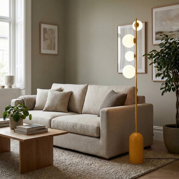 Lampada da terra ETNO 4xG9/8W/230V arancione