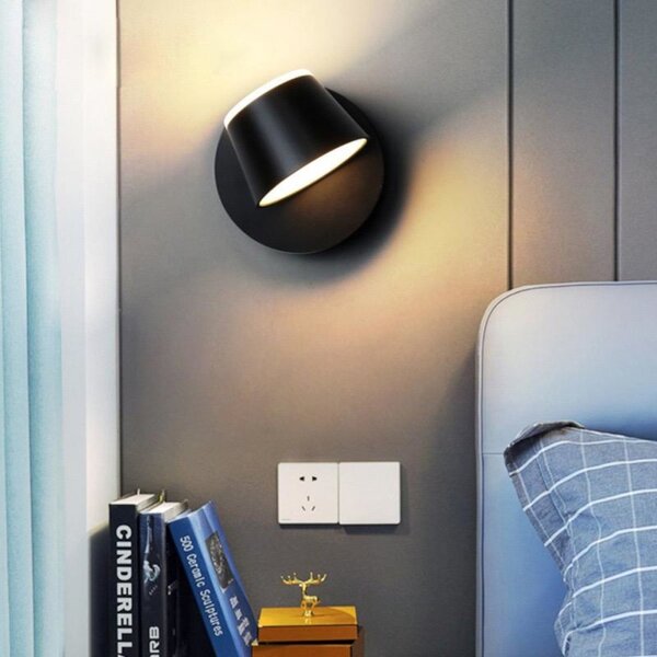 Applique moderno lampadari bartalini oelilag ner ap102 led alluminio orientabile - Lampadari Bartalini Gesso