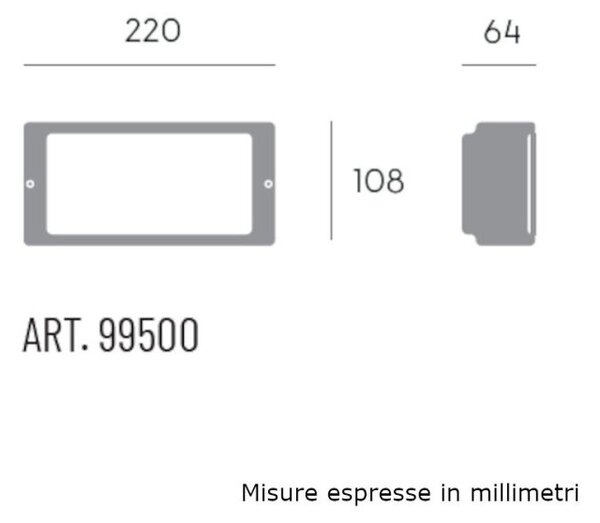 Applique moderno sovil screen 99500 16 led alluminio - Sovil Illuminazione
