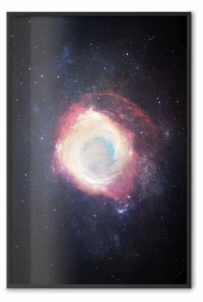Poster: Esplosione galattica - paesaggio colorato di spazio con stelle