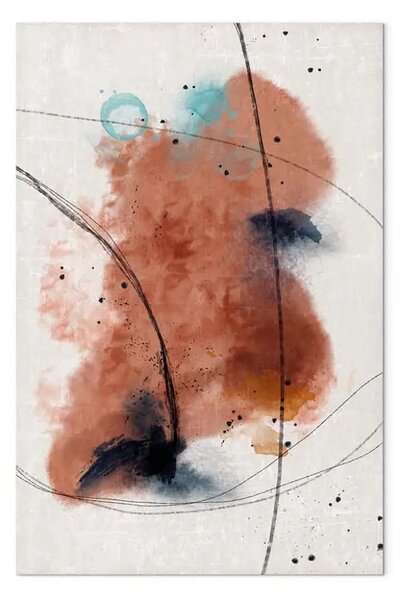 Quadro contemporaneo Mistero del futuro verticale - astrazione artistica