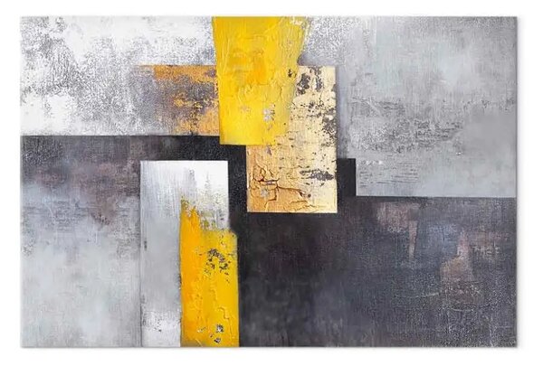 Quadro moderno Confluenza di texture largo