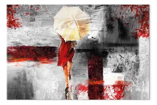 Quadro moderno Impressione rossa largo