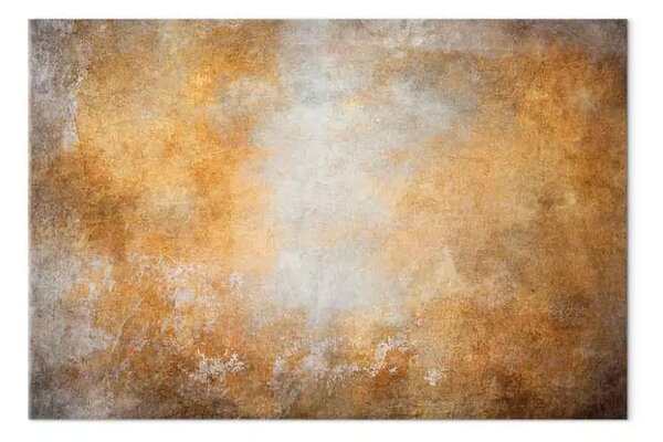 Quadro su tela Selvatiche pennellate largo - astratto su sfondo irregolare