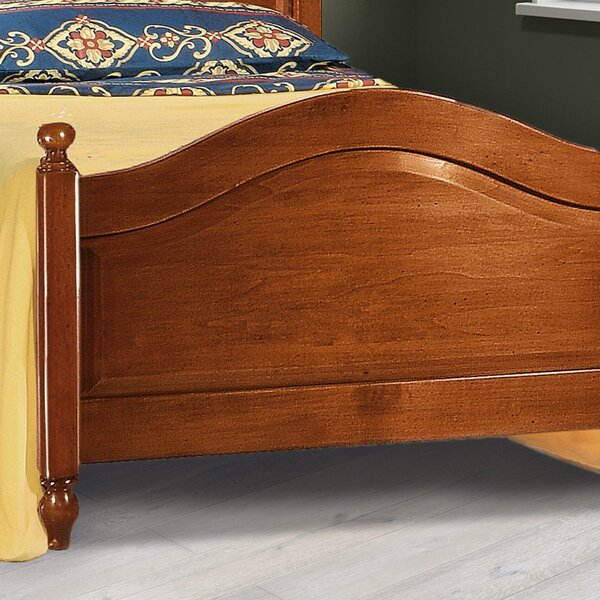 Letto matrimoniale classico in legno tinta noce 175 h 112 p 212 (6126)