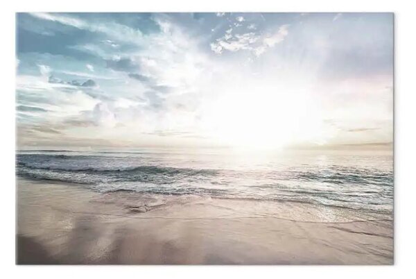 Quadro Mattino soleggiato largo - mare e cielo illuminato
