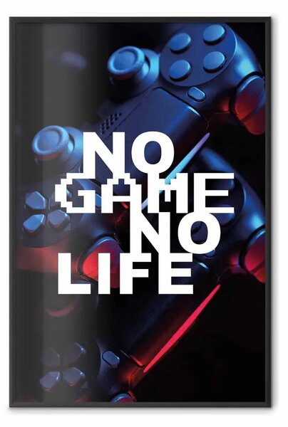 Poster: No Game No Life - controller su sfondo nero