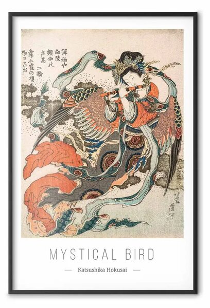 Poster: Hokusai Katsushika - Uccello mistico
