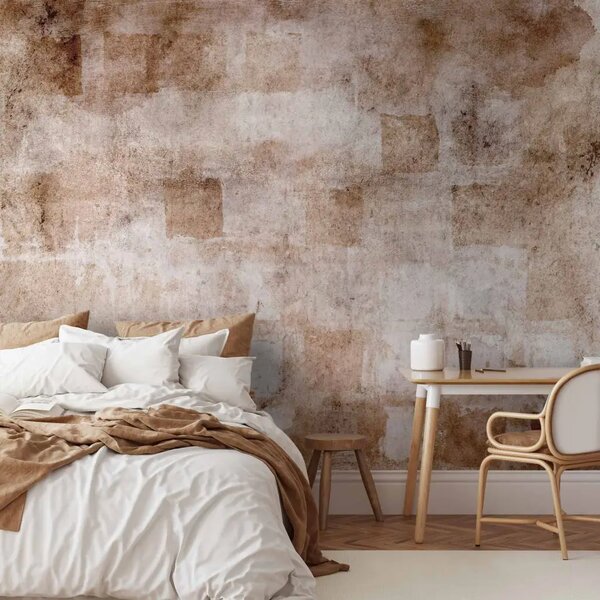 Carta da parati Disposizione astratta - composizione minimalista con sfumature beige