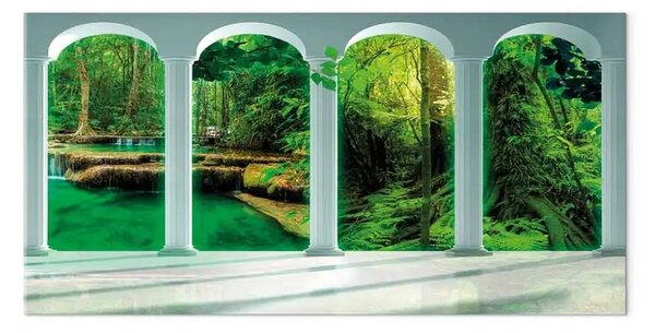 Quadro moderno Giardini del paradiso largo