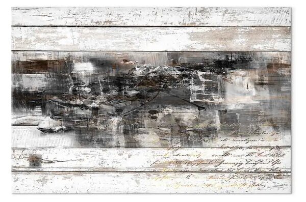 Quadro contemporaneo Irrequietezza - tavole rovinate astrazione